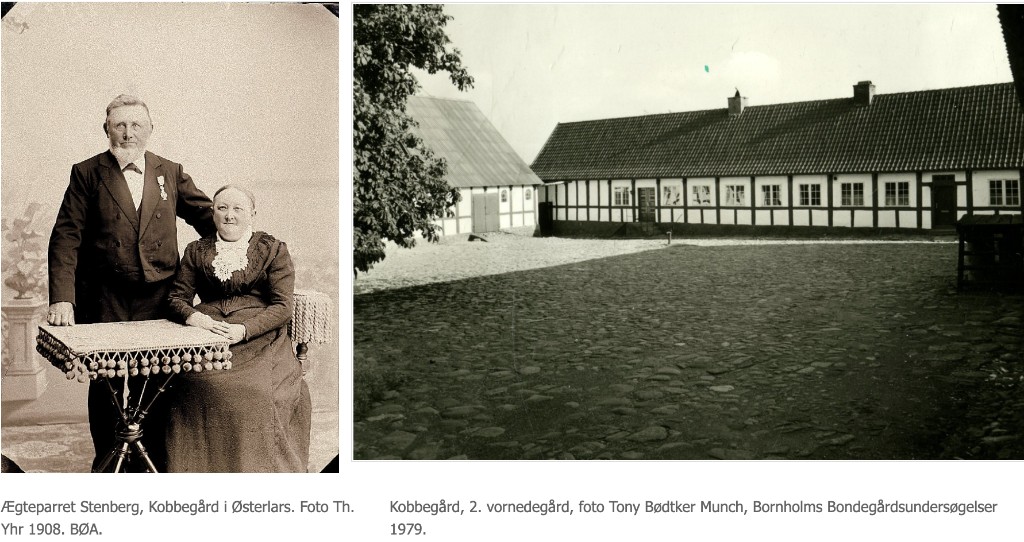 Ægteparret Stenberg og Kobbegård, 1908 og 1979